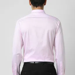 Van Heusen Men Spread Collar Solid Cotton Formal Shirt image 2