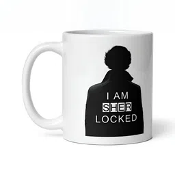 Mr UVD White & Black Graphic Printed Ceramic Matte Mug 350 ml-picture-14