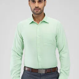 Parx Men Spread Collar Textured Slim Fit Formal Shirt-picture-23
