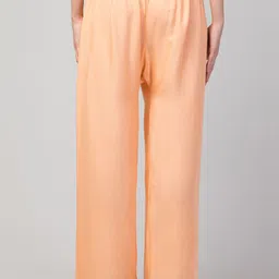 FAMBEE Women Flared Knitted Palazzos image 4