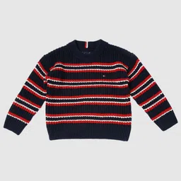Tommy Hilfiger Boys Striped Cotton Pullover-image-26