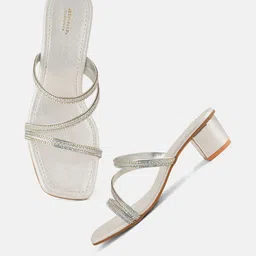 Anouk Women Synthetic Block Sandal Heels image 4