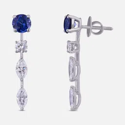 Crash.Club By CKC 18KT White Gold Diamond Studded Earrings- 3.92 gm image 4