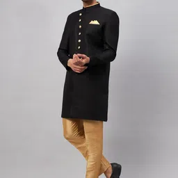 JBN Creation Mandarin Collared Sherwani image 2