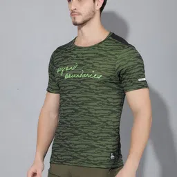 GREENLANDS Abstract Printed Round Neck Short Sleeves Sports T-shirt image 4