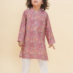 Sethukrishna Boys Floral Printed Regular Kurta with Pyjamas-picture-3