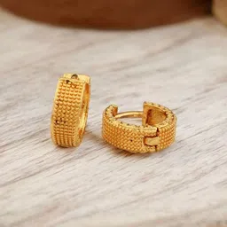 SHREE KRISHNA SHOPPING Gold-Plated Brass Earrings-picture-3