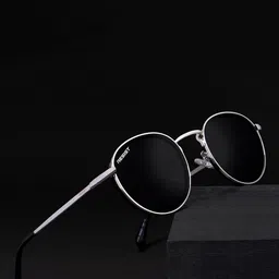 RESIST EYEWEAR Unisex Round Sunglasses with UV Protected Lens image 2