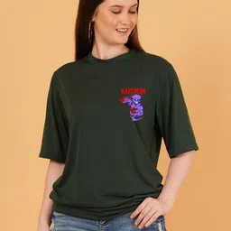 LECOWAR Women Pack Of 2 Graphic Printed Drop Shoulder T-shirt-image-63