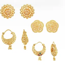 VIVASTRI Women Gold-Plated Alloy Earrings-picture-15