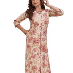 Meher Impex Floral Printed Thread Work Pure Cotton Straight Kurta-picture-38