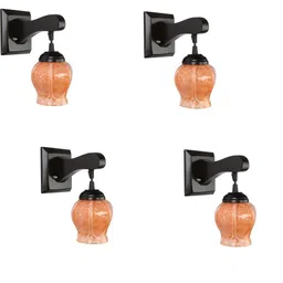 SOMIL Orange Glass Cylinder Printed Wall Lamps-picture-37