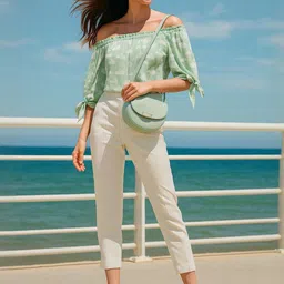 HERE&NOW Conversational Printed Longline Top image 2