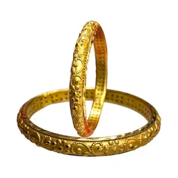 MAA sitala store Set of 2 Gold-Plated Copper image 1