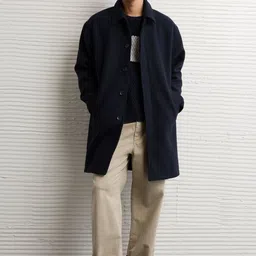 AMERICAN EAGLE OUTFITTERS Men Geometric Open Front Jacket image 4