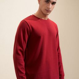 HIGHLANDER Men Solid Round Neck Cotton Relaxed Fit T-Shirt-picture-49