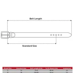 Red Tape Men Leather Formal Belt image 3