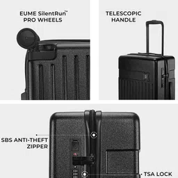 EUME Set Of 3 Hard-Sided Trolley Suitcase image 5