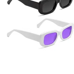 Arzonai Unisex Pack Of 2 UV Protected Rectangle Sunglasses COMBO-2817-picture-14