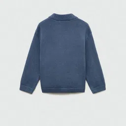 Mango Kids Boys Pure Cotton Knitted Sweater image 5