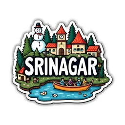 GIFTODAY Green & Blue Printed Decorative Magnets-image-34