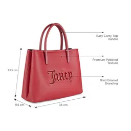 Juicy Couture Women Solid Structured Satchel Bag image 4