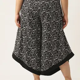 theRebelinme Women Plus Size Printed Relaxed High-Rise Easy Wash Trousers image 2