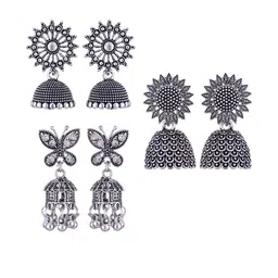 Sangria Silver-Plated Alloy Earrings-picture-30