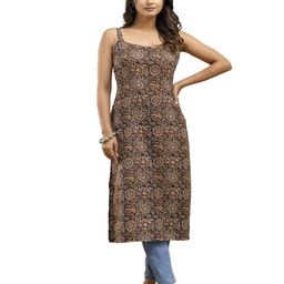 LABEL ADRIJA Women Printed A-Line Kurti-picture-4