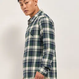THE BEAR HOUSE Men Tartan Checks Checked Casual Shirt image 5