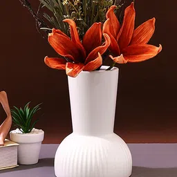 Myntra Elegant Homes Red 2 Pieces Lily Artificial Flower image 2