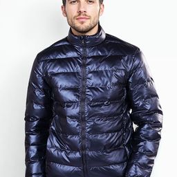 Celio Men Mock Collar Solid Casual Quilted Jacket-image-86