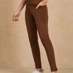 COLOR CAPITAL Women Pack of 4 Skinny Fit Antimicrobial Ankle Length Gym Tights image 2