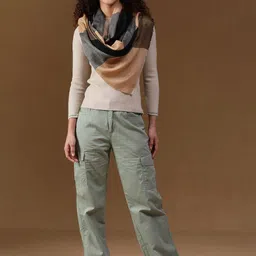 Merinomere Women Checked Shawl-picture-14