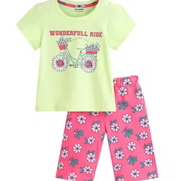 Honeyhap Girls Printed Night suit-image-32