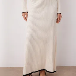 Trendyol Ribbed Shirt-Neck Shirt With Skirt image 5