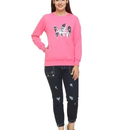 WOOL 4U PANKHI Women Graphic Printed Pullover Sweatshirt-image-13