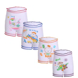 SMARTERKIDS Kids Pack Of 4 Assorted Cotton Basic Briefs-picture-10