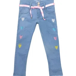 BAESD Girls Regular Fit Mid-Rise Mildly Distressed Stretchable Jeans-image-82