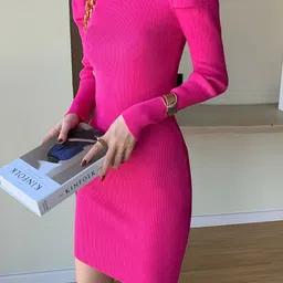 StyleCast x Revolte Women Puff Sleeve Bodycon Dress image 3