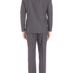 RISANI Men Solid Single-Breasted Shawl Neck Two-Piece Suit-picture-16
