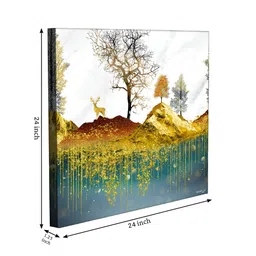 RANDOM White & Gold-Toned Floral And Botanical Canvas Wall Art image 3