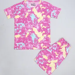 CARACAS Kids Dyed Printed T-shirt With Shorts-picture-24