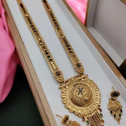 niva fashion Gold-Plated Brass Necklace & Earrings-picture-24