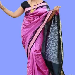 Jatin Fashion Woven Design Art Silk Handloom Sambalpuri Saree image 2