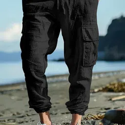 StyleCast x Revolte Men Loose Fit Bootcut Trousers-image-19