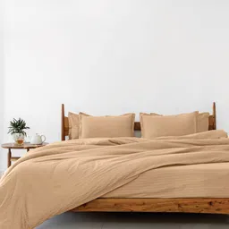 Sleeping Owls- because your sleep matters Beige Winter 400 GSM Single Bed Cotton Comforter-image-74