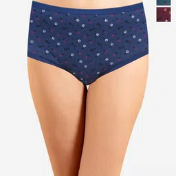 In Care Pack of 3 Conversational Printed Mid-Rise Cotton Hipster Briefs ICOE-036_M-picture-10