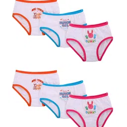 SMARTERKIDS Infants Girls Pack of 4 Assorted Printed Pure Cotton Briefs-picture-50