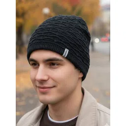 iSWEVEN Unisex Woolen Winter Beanie Cap-picture-22